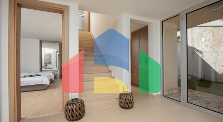 A complex of modern villas with a beautiful view