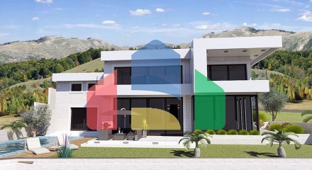 For sale villa with panoramic sea view in Blizikuce
