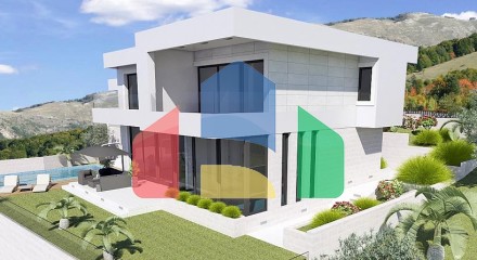 For sale villa with panoramic sea view in Blizikuce