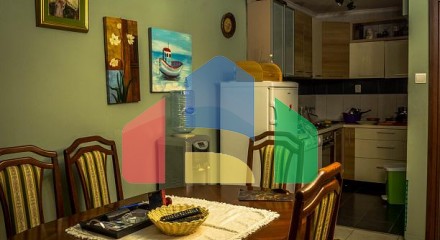 House with a plot and a panoramic view of Budva