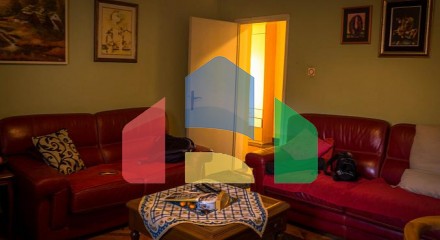 House with a plot and a panoramic view of Budva
