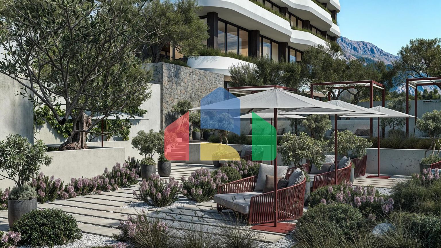 Полностью меблированная квартира с террасой в новом комплексе в Режевичи — Будванская Ривьера по самой низкой цене