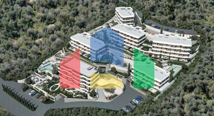 Полностью меблированная квартира с террасой в новом комплексе в Режевичи — Будванская Ривьера по самой низкой цене