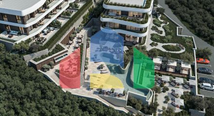 Turnkey apartment directly from the developer in a quiet green area at a special price - Budva Riviera
