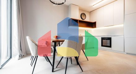 Таунхаус с панорамным видом на море в закрытой резиденции в Будванской ривьере