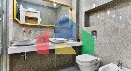 Таунхаус с панорамным видом на Адриатическое море в закрытом комплексе в Будванской ривьере