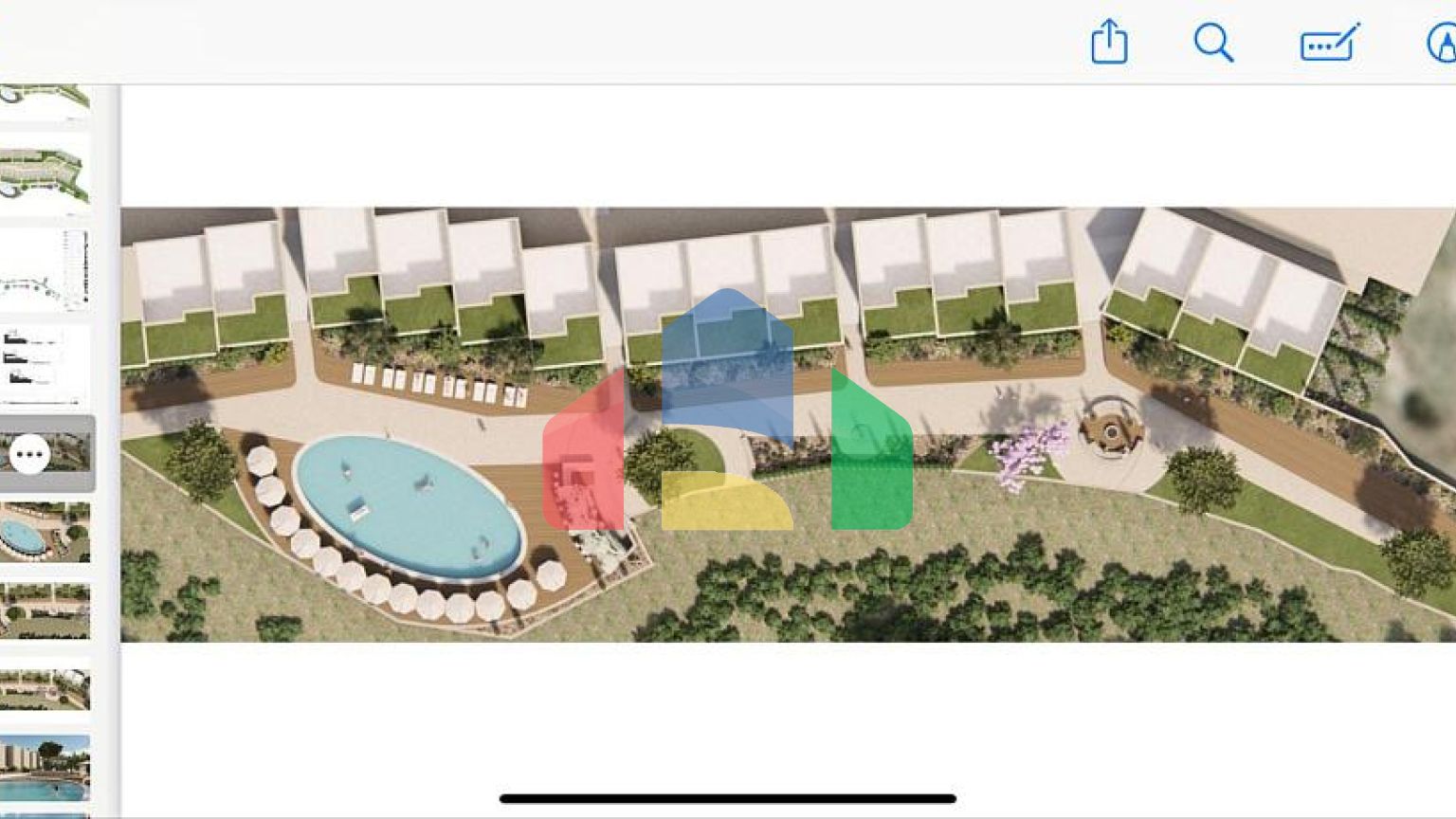 таунхаусы и виллы в Режевичи в жилом Премиум  комплексе с подземным паркингом и бассейнами