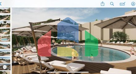 таунхаусы и виллы в Режевичи в жилом Премиум  комплексе с подземным паркингом и бассейнами