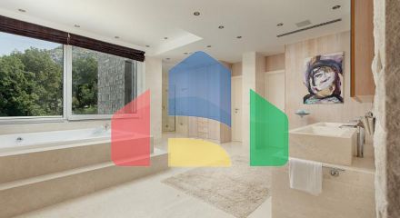 Элегантный каменный особняк с видом на море рядом со Святой Стефан