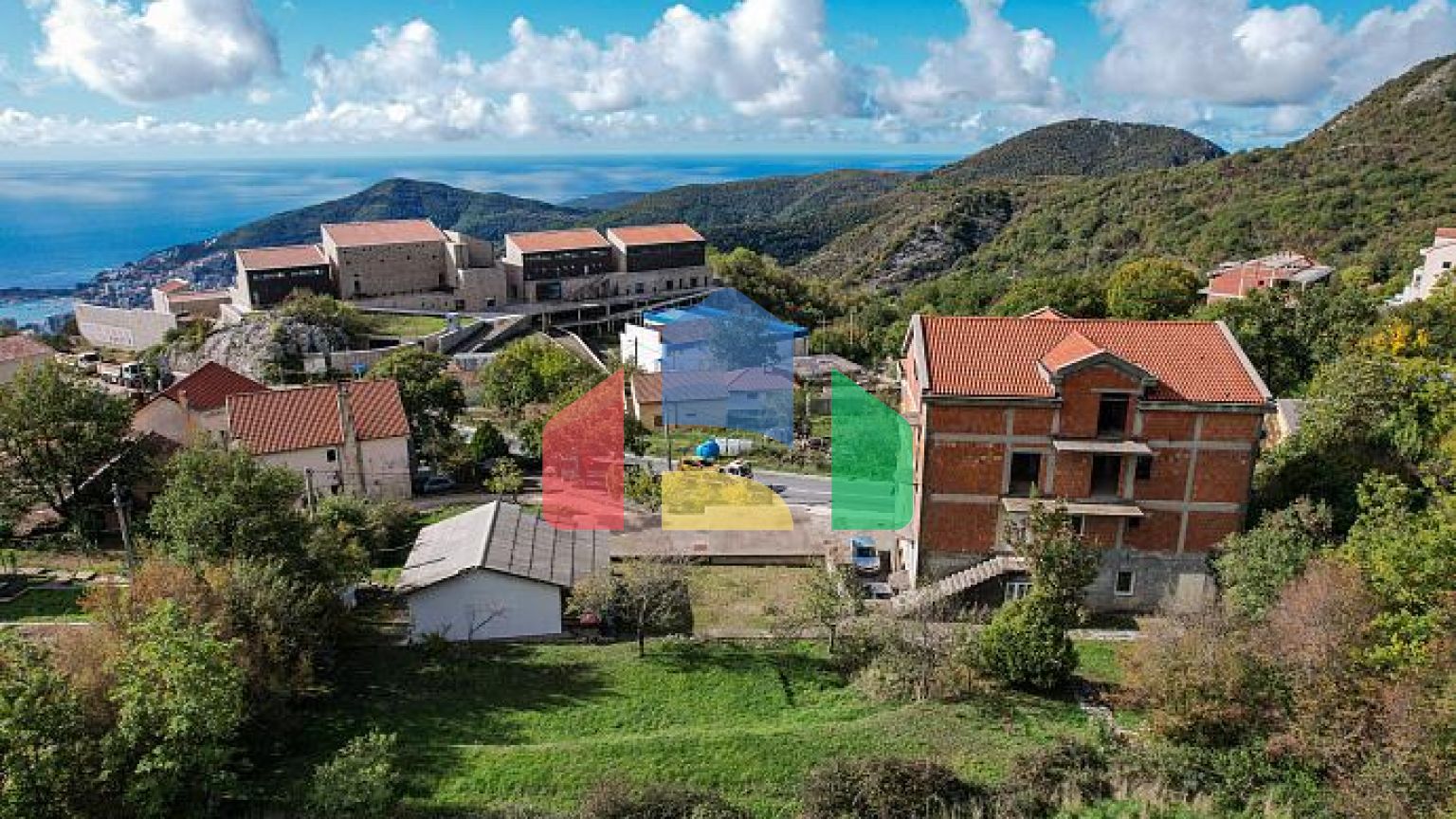 Участок с видом на море и собственным источником воды – Лапчичи, 1,000 м²