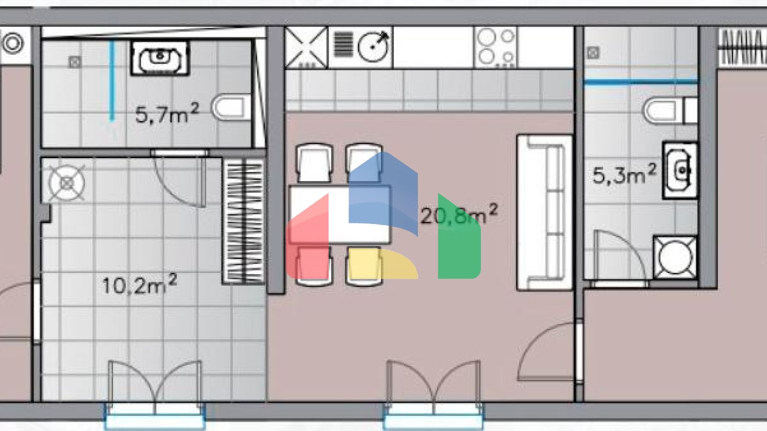 Жилой комплекс вилл в Дженовичи с панорамным видом на море вблизи Porto Novi