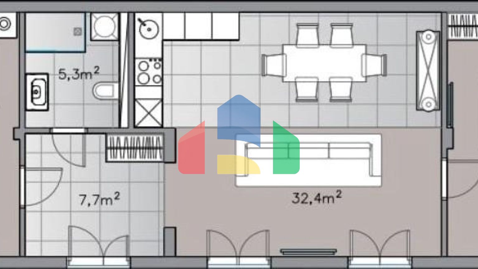 Жилой комплекс вилл в Дженовичи с панорамным видом на море вблизи Porto Novi
