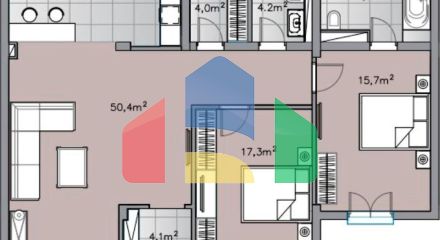 Жилой комплекс вилл в Дженовичи с панорамным видом на море вблизи Porto Novi