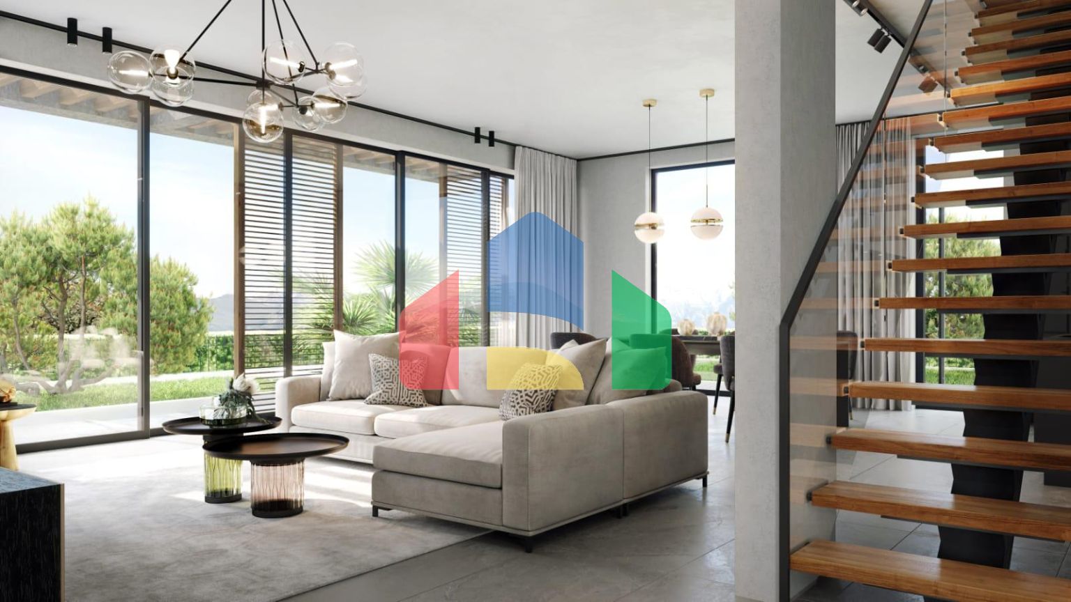 Жилой комплекс вилл в Дженовичи с панорамным видом на море вблизи Porto Novi