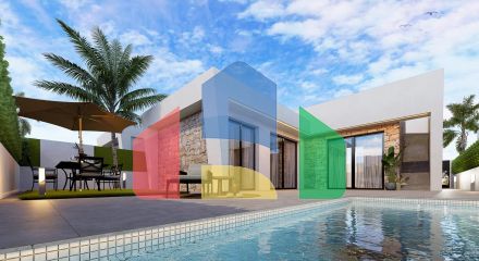 New Build Independent Villas with Private Pool and Solarium in Roldán, Torre-Pacheco