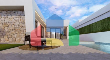 New Build Independent Villas with Private Pool and Solarium in Roldán, Torre-Pacheco