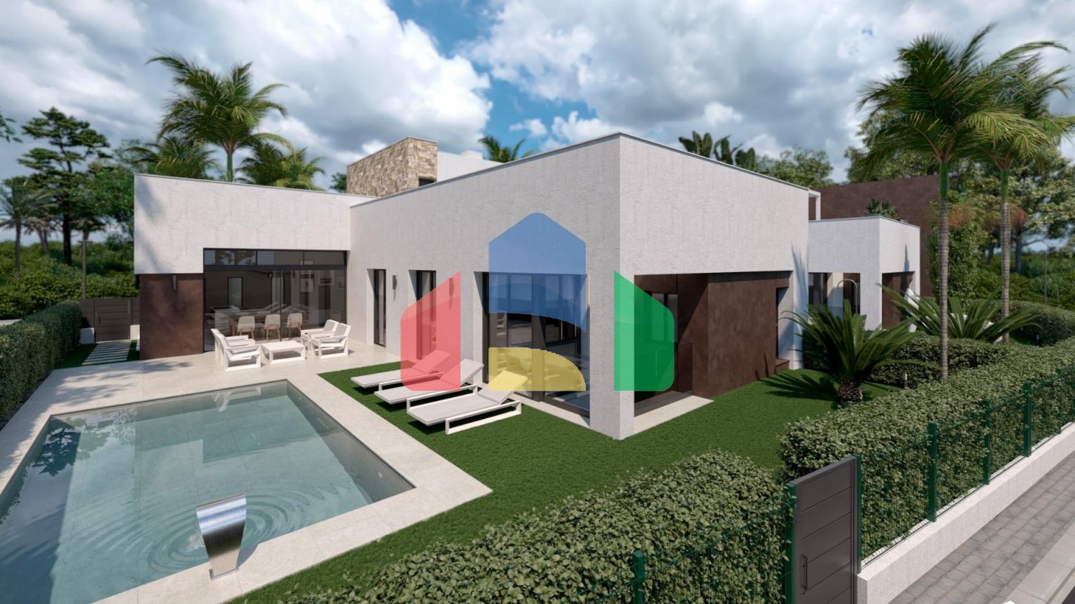 НОВЫЕ ВИЛЛЫ В ЧАСТНОМ ЗАКРЫТОМ КУРОРТЕ В ПРОВИНЦИИ МУРСИЯ