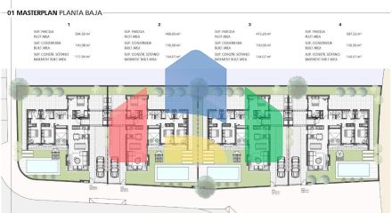 Комплекс из 4 вилл в Торре-Пачеко (Мурсия)
