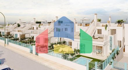 Виллы новой постройки рядом с гольф-клубом La Serena и пляжем в Лос-Алькасаресе
