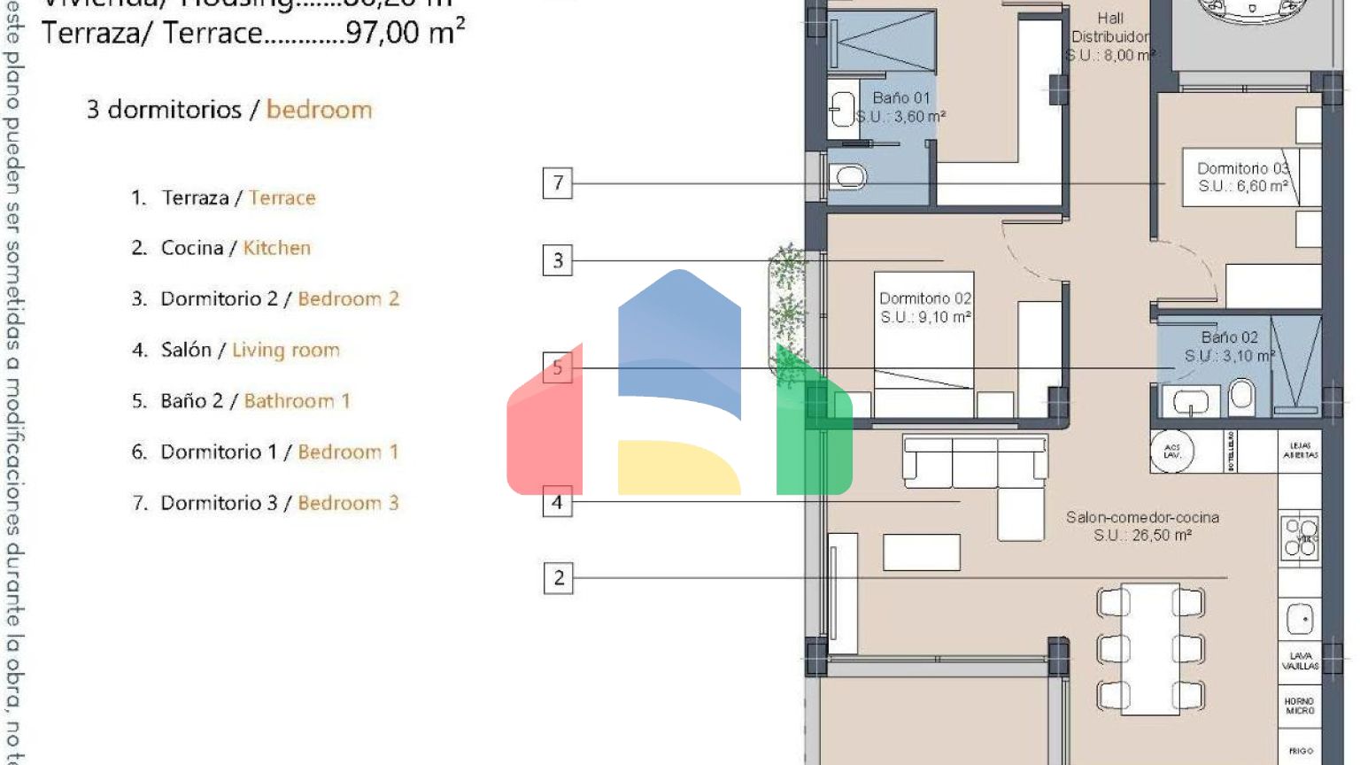 Новый жилой комплекс в Лос-Алькасаресе рядом с гольф-клубом Serena Golf и пляжем Мар Менор