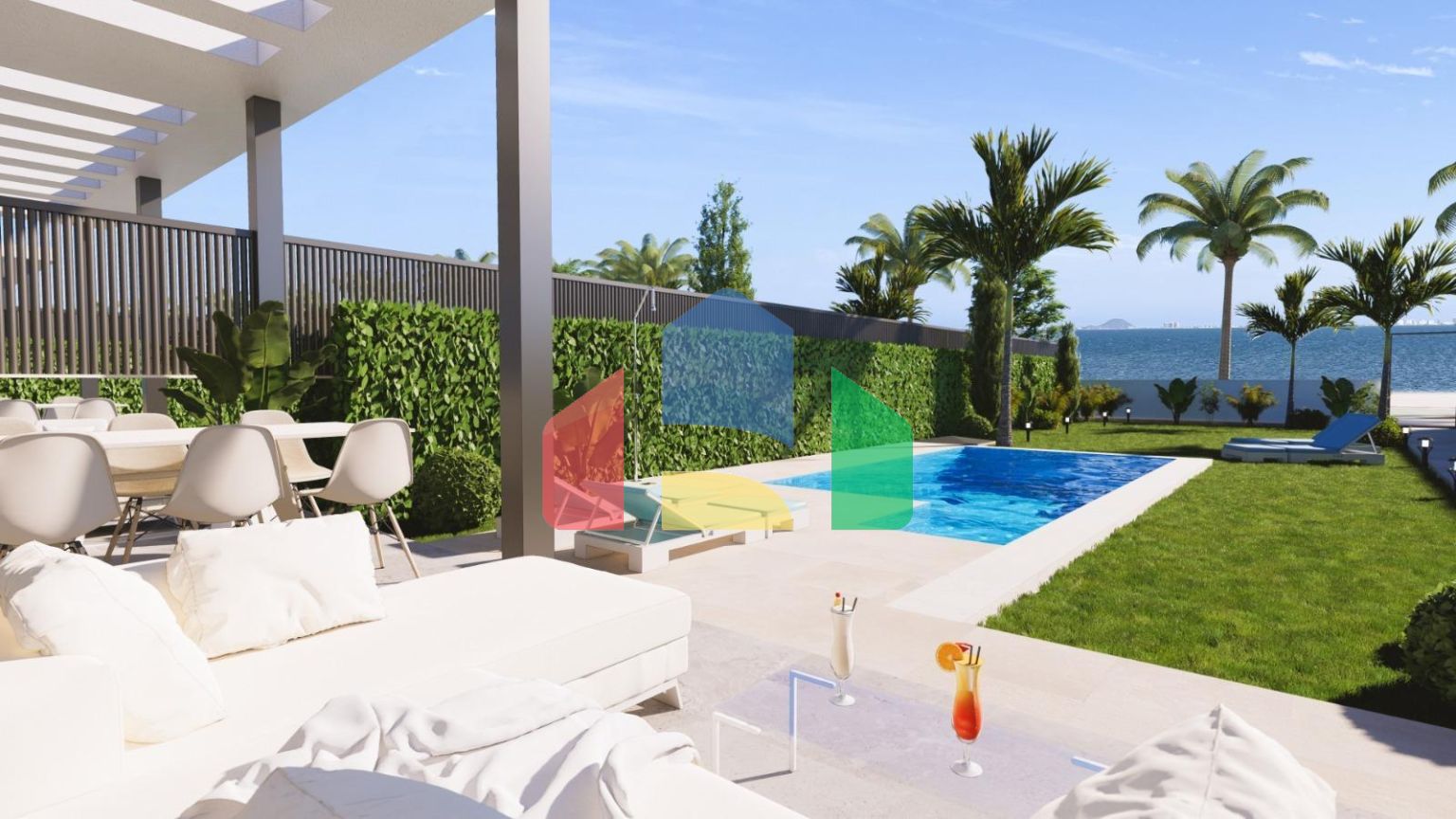 Роскошные новые виллы на набережной в Лос-Алькасаресе