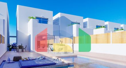 IBICENCAN STYLE NEW BUILD VILLAS IN LOS ALCAZARES