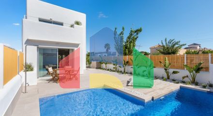 IBICENCAN STYLE NEW BUILD VILLAS IN LOS ALCAZARES