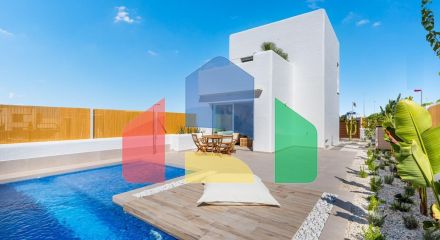 IBICENCAN STYLE NEW BUILD VILLAS IN LOS ALCAZARES