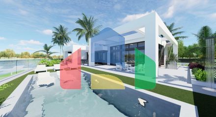 Виллы на берегу озера в курортном комплексе Santa Rosalía Lake Resort, Мурсия