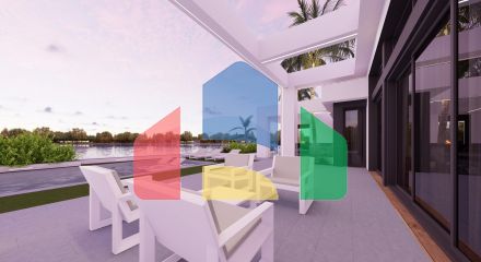 Виллы на берегу озера в курортном комплексе Santa Rosalía Lake Resort, Мурсия