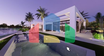 Виллы на берегу озера в курортном комплексе Santa Rosalía Lake Resort, Мурсия