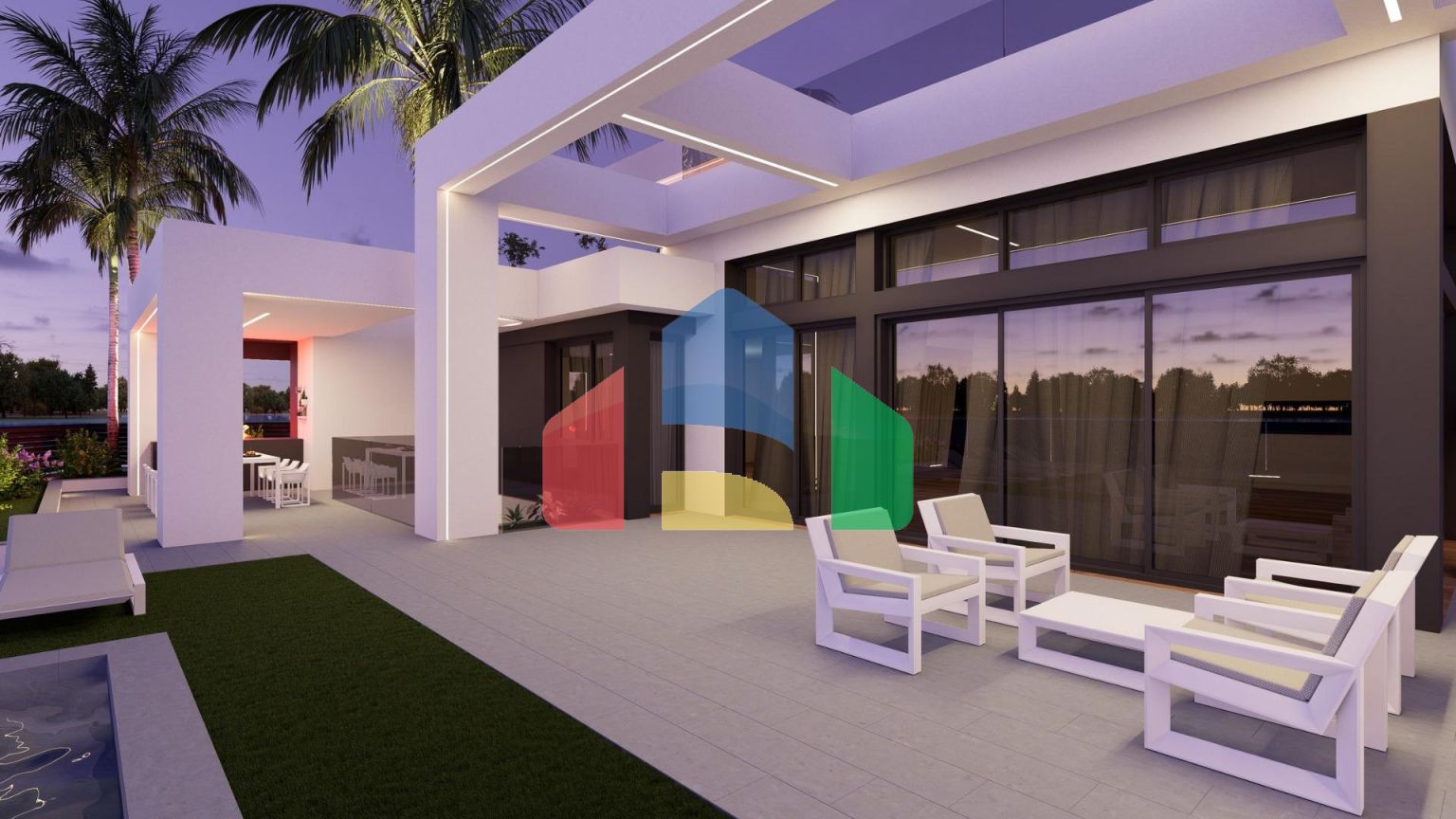 Виллы на берегу озера в курортном комплексе Santa Rosalía Lake Resort, Мурсия