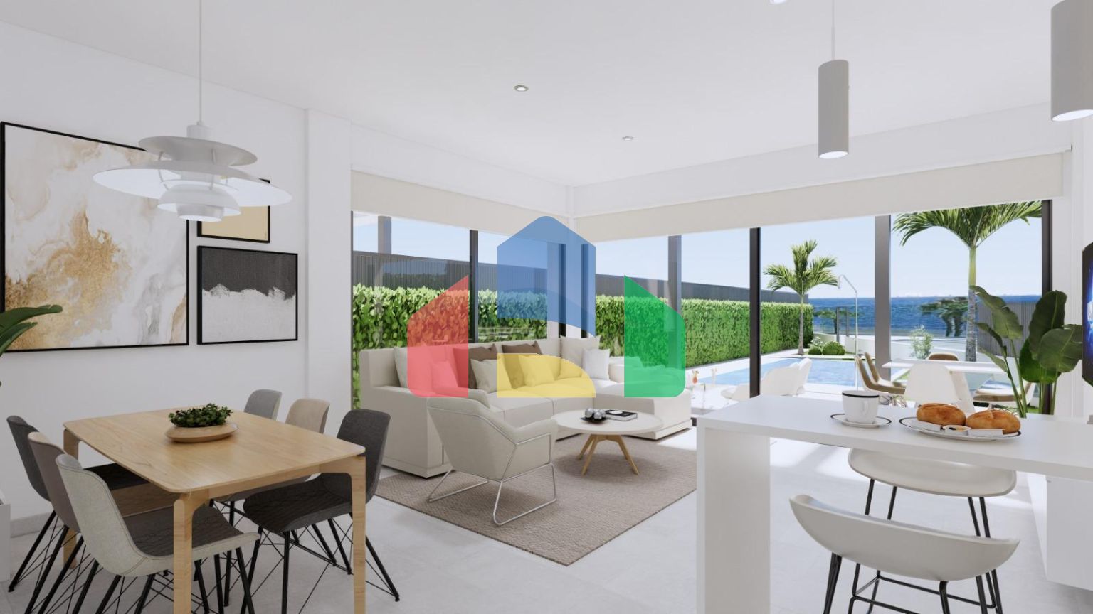 Роскошные новые виллы на набережной в Лос-Алькасаресе