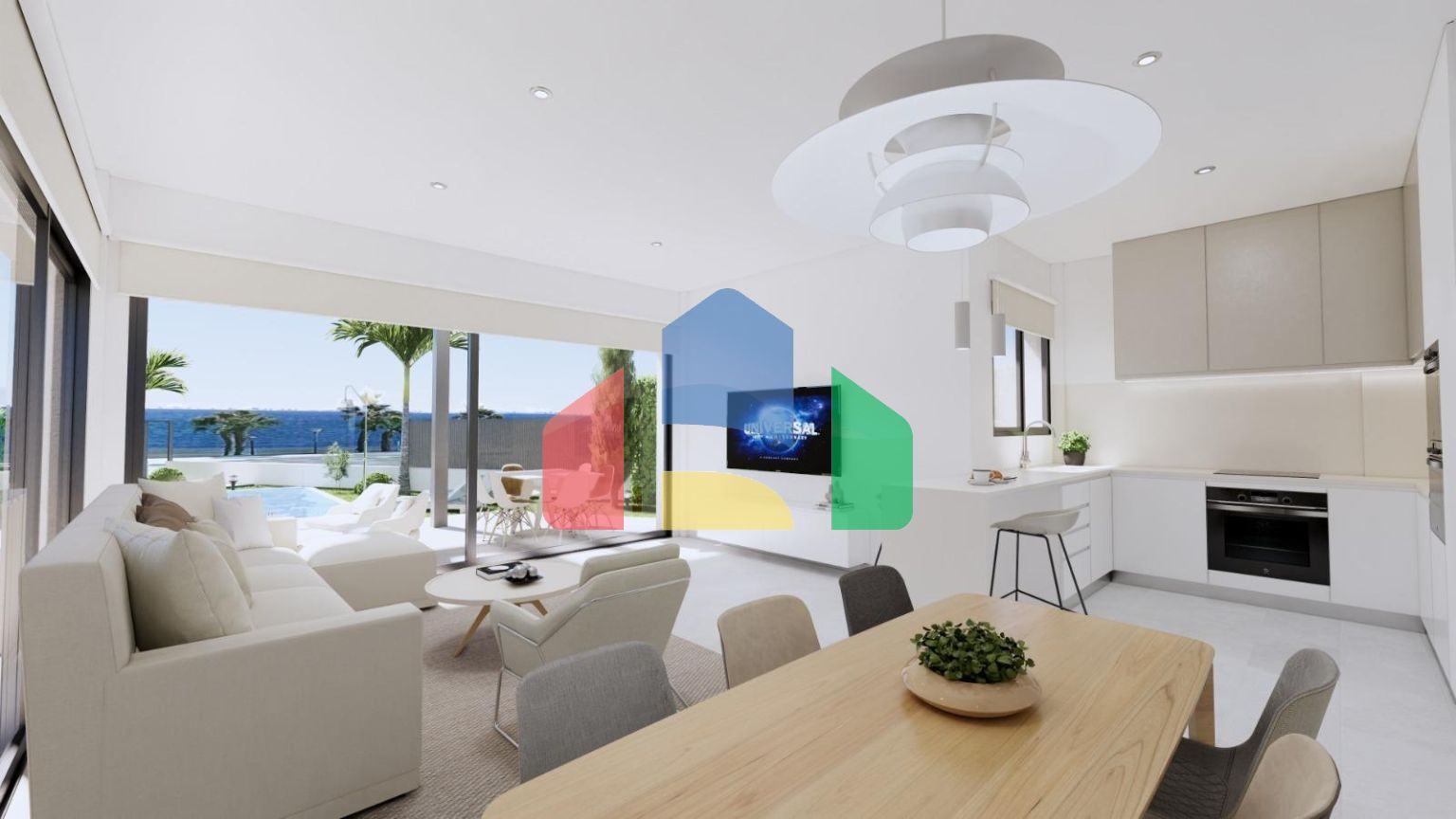 Роскошные новые виллы на набережной в Лос-Алькасаресе