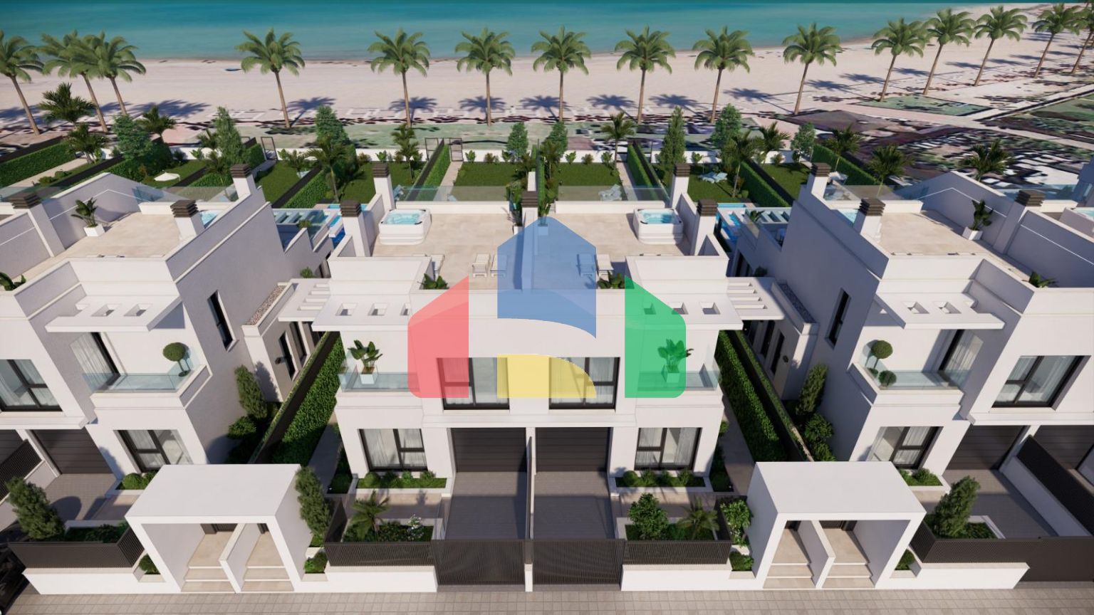 Роскошные новые виллы на набережной в Лос-Алькасаресе