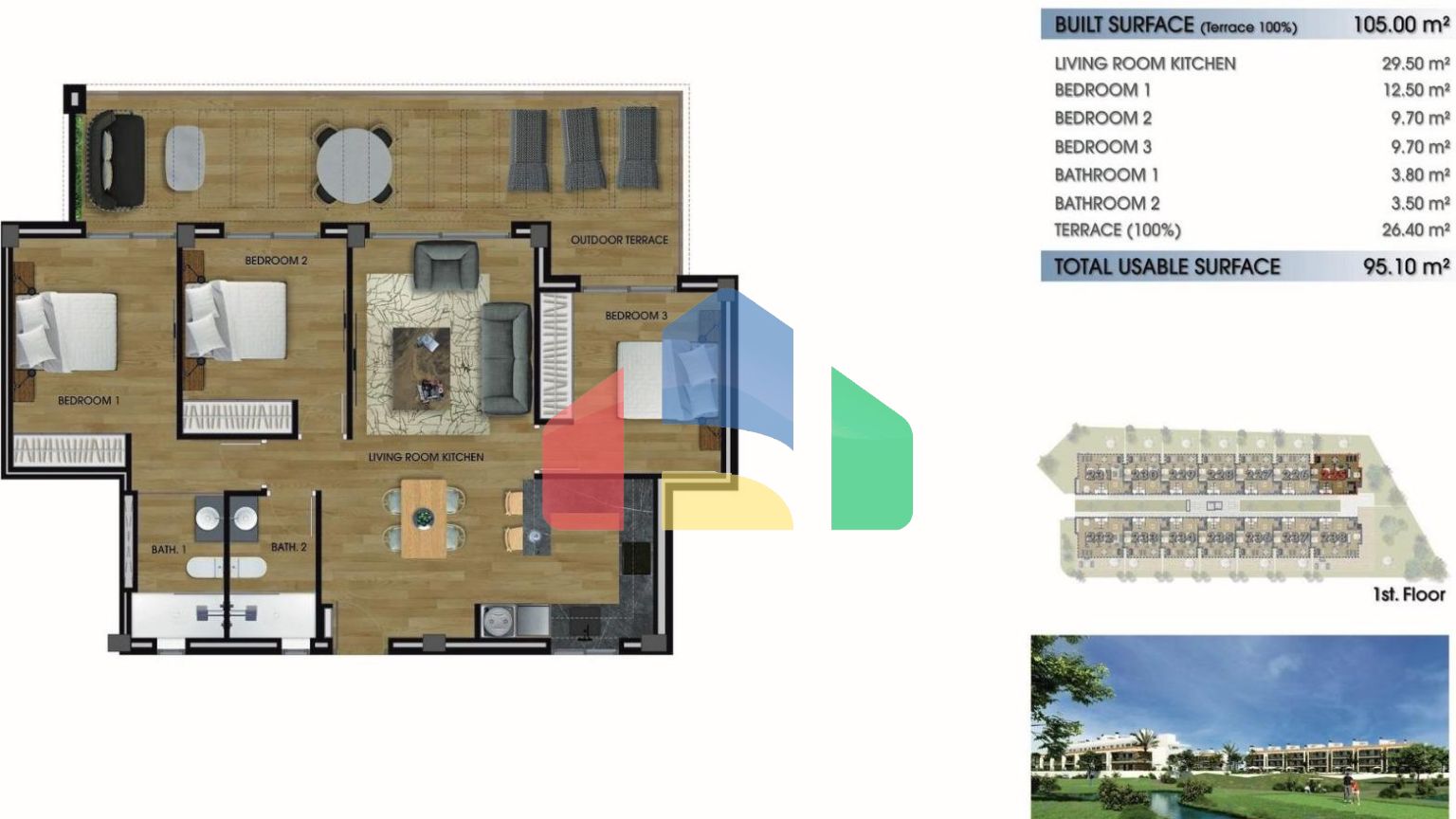 НОВЫЙ ЖИЛОЙ КОМПЛЕКС РЯДОМ С ЛА СЕРЕНА ГОЛЬФ, ЛОС АЛЬКАСАРЕС