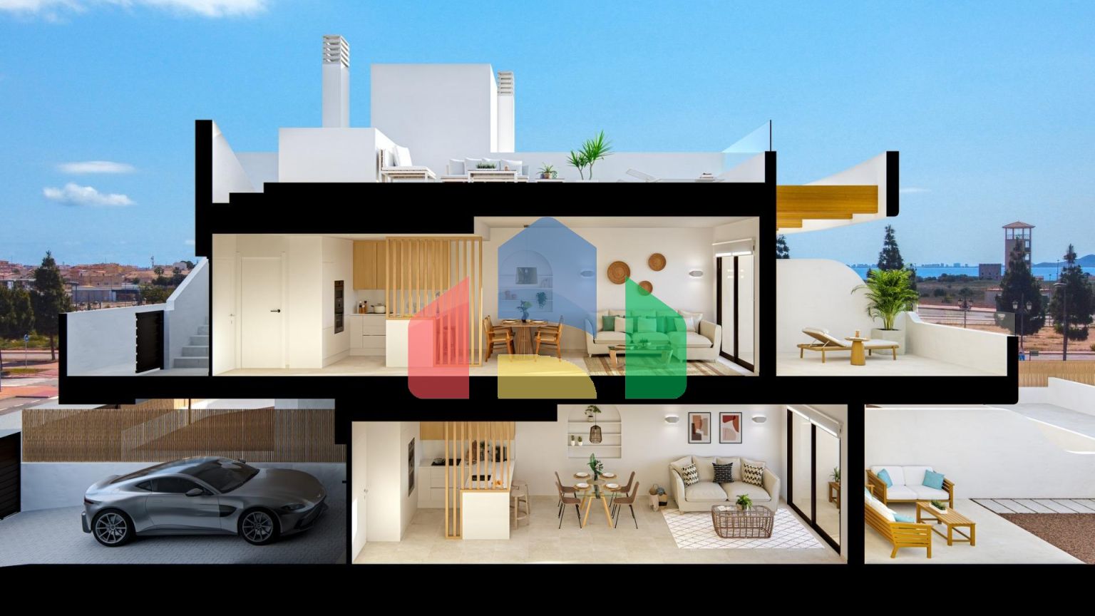 Современные апартаменты в Гуардамар-дель-Сегура рядом с пляжем