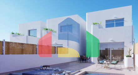 НОВЫЕ ВИЛЛЫ В ИБИЦЕНСКОМ СТИЛЕ В ЛОС-АЛЬКАСАРЕСЕ