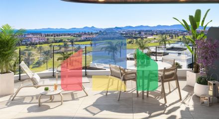 Новый жилой комплекс на первой линии поля для гольфа La Serena в Лос-Алькасарес Новый жилой комплекс на первой линии поля для гольфа La Serena в Лос-Алькасарес