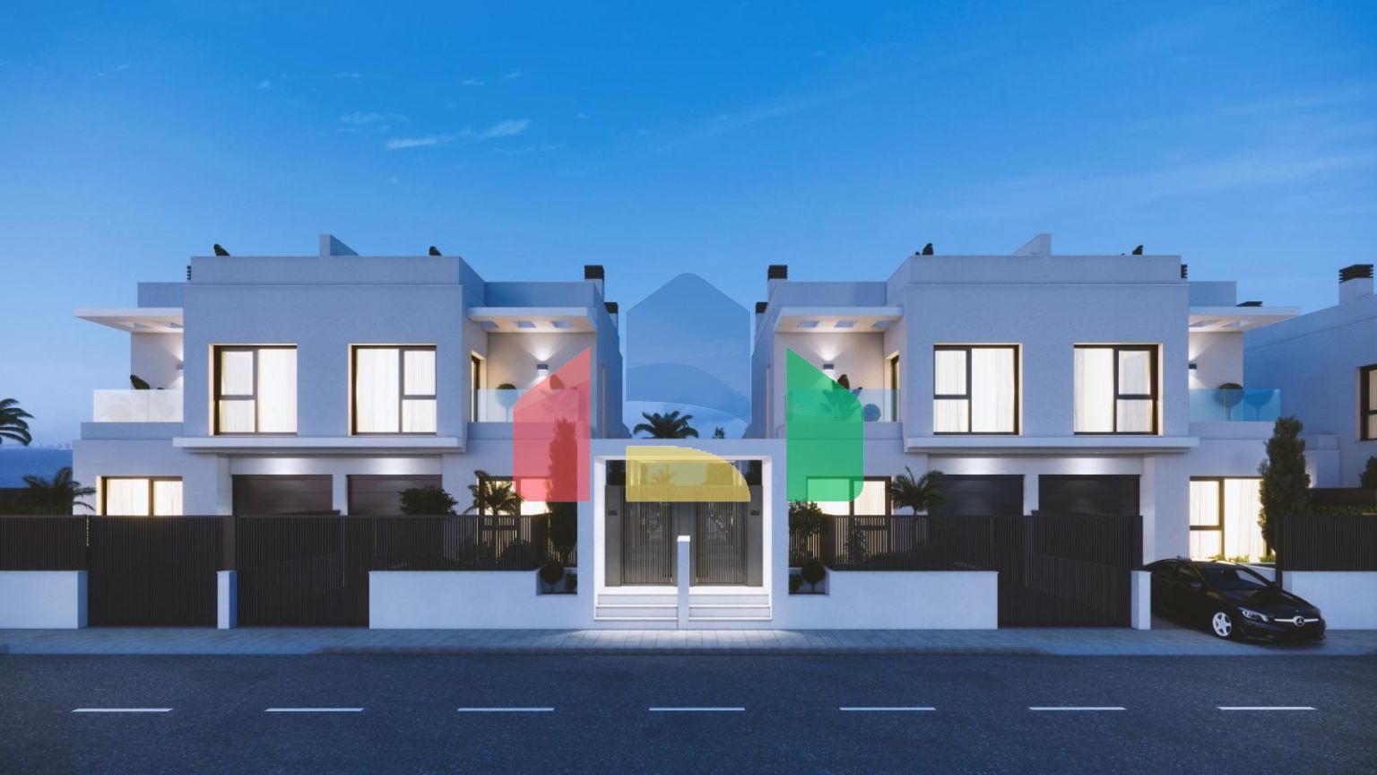 Роскошные новые виллы на набережной в Лос-Алькасаресе