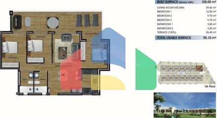 НОВЫЙ ЖИЛОЙ КОМПЛЕКС РЯДОМ С ЛА СЕРЕНА ГОЛЬФ, ЛОС АЛЬКАСАРЕС