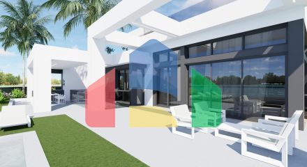 Виллы на берегу озера в курортном комплексе Santa Rosalía Lake Resort, Мурсия