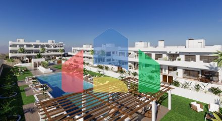 Новый жилой комплекс в Лос-Алькасаресе рядом с гольф-клубом Serena Golf и пляжем Мар Менор