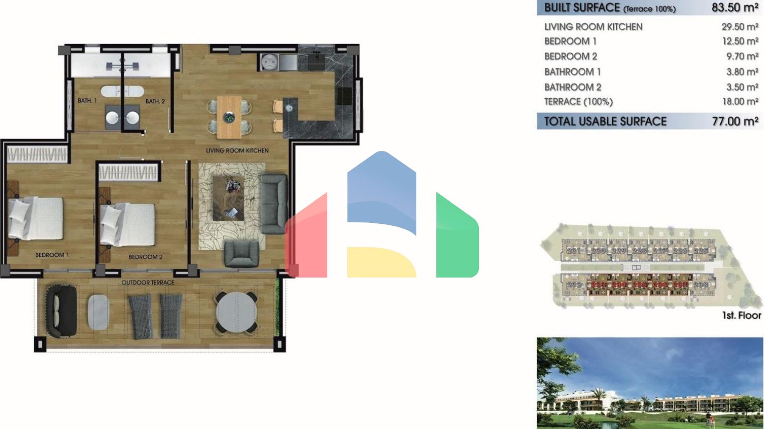 НОВЫЙ ЖИЛОЙ КОМПЛЕКС РЯДОМ С ЛА СЕРЕНА ГОЛЬФ, ЛОС АЛЬКАСАРЕС