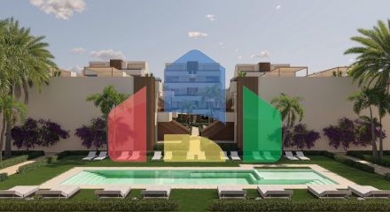 Новые апартаменты, бунгало и виллы в гольф-курорте Condado de Alhama, Мурсия