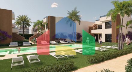Новые апартаменты, бунгало и виллы в гольф-курорте Condado de Alhama, Мурсия