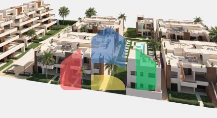 Новые апартаменты, бунгало и виллы в гольф-курорте Condado de Alhama, Мурсия