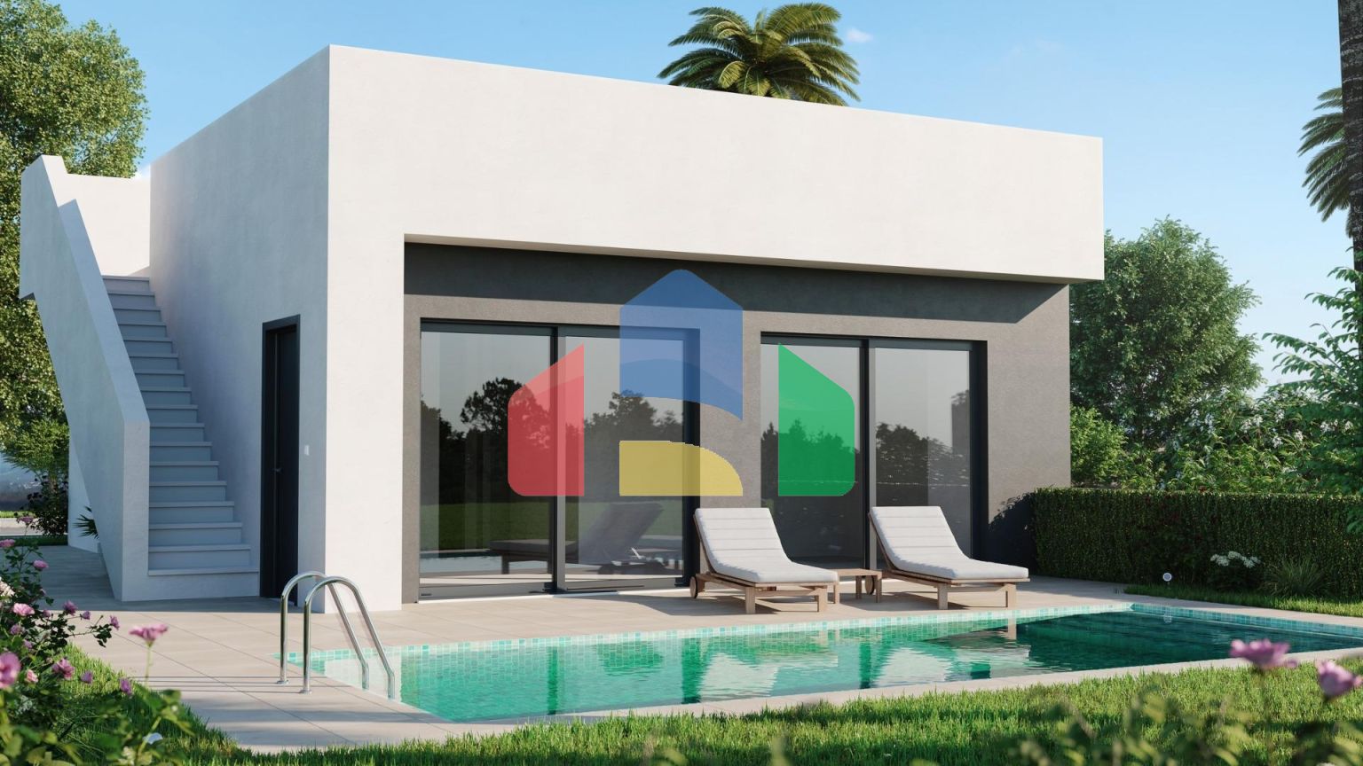 СРЕДИЗЕМНОМОРСКАЯ ВИЛЛА НА ПОЛЕ ДЛЯ ГОЛЬФА