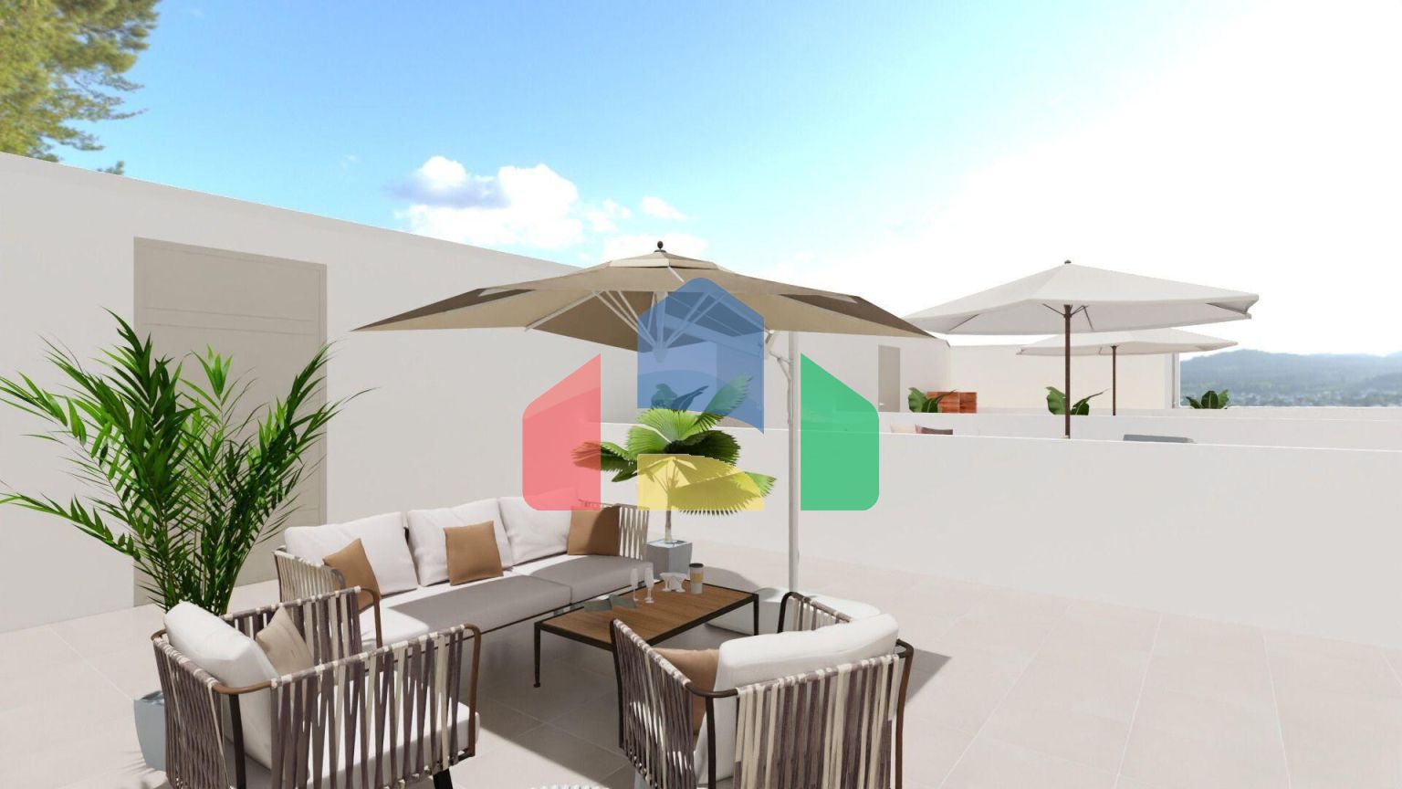 Новые дома в Ла-Каналоса с общим бассейном