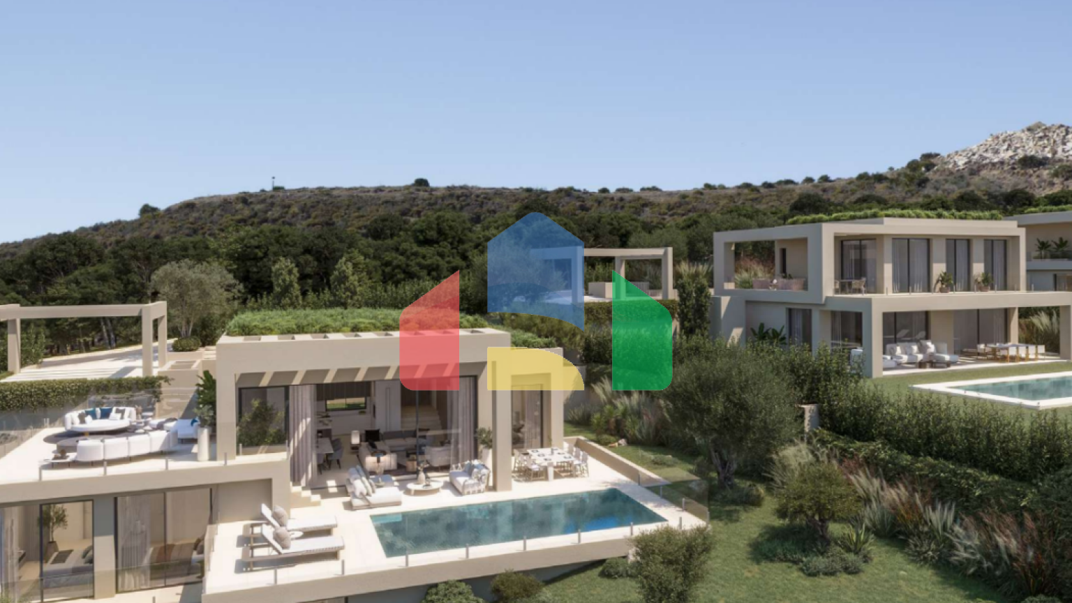 Красивые виллы в Бенахависе с панорамным видом на море